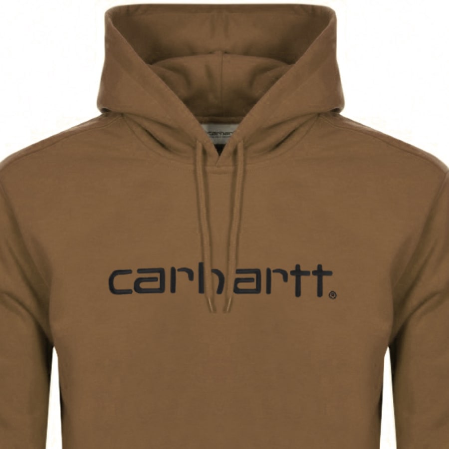 Alternative Image for ProductCarhartt Logo Hoodie Brown2